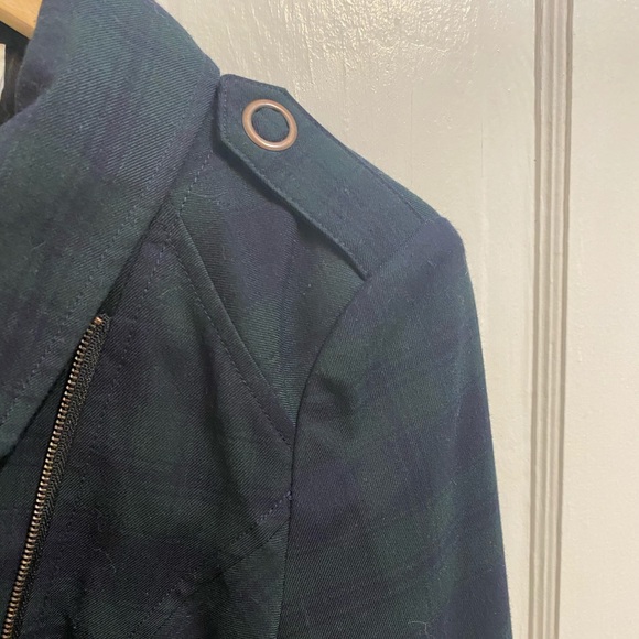 Blue and green plaid blazer - Picture 3 of 4